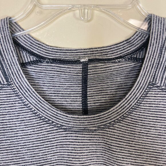 Lululemon Star Runner Womens 6 Black Gray Tonka Stripe Reflective Sleeve Accent - Picture 12 of 12